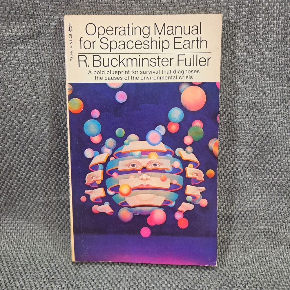 Operating Manual for Spaceship Earth R. Buckminster Fuller 1972 Vintage PBB Book